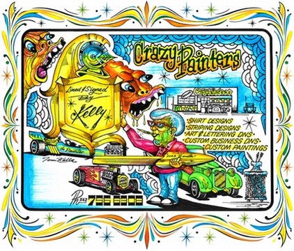 Crazy Painters artwork hand lettered by Kelly