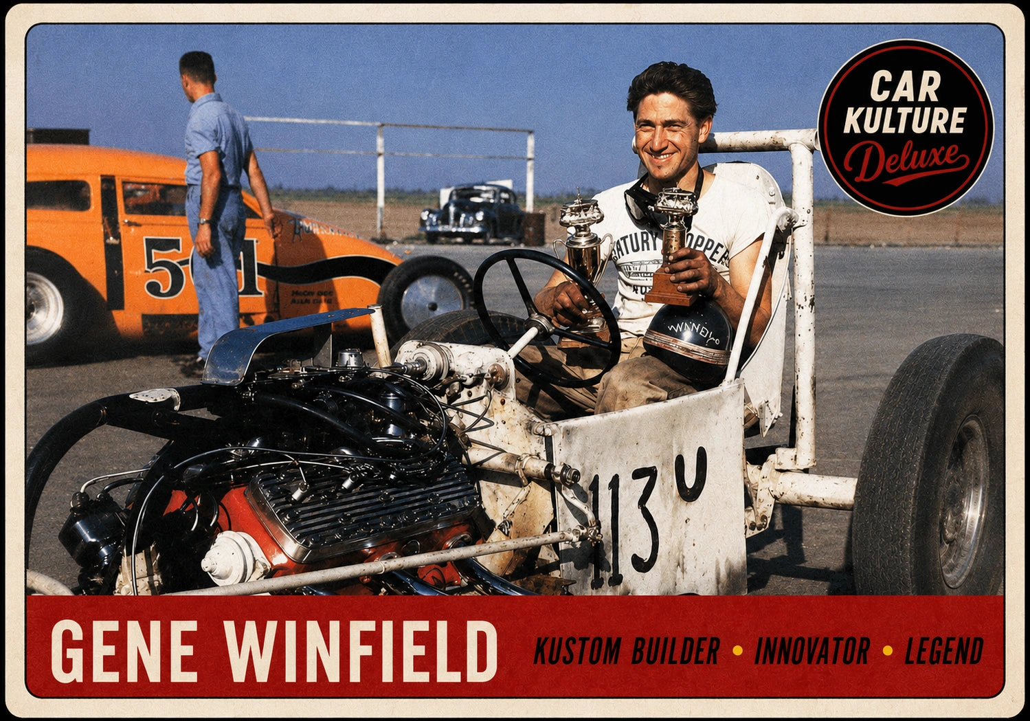 Gene Winfield trading card front