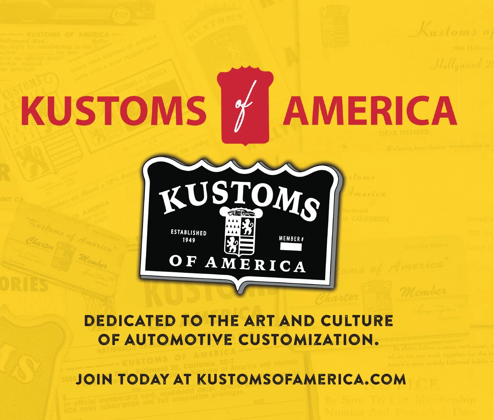 Kustoms of America advertisement from Issue Two